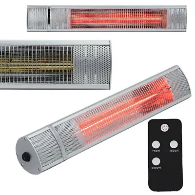 £15.95 • Buy Infrared Wall Mounted Electric Heater Halogen Warmer Outdoor Patio With Remote 