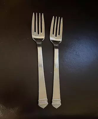 Towle Supreme COLONNADE Stainless Salad Forks 7 1/8 Inch Lot Of 2 • $12.99