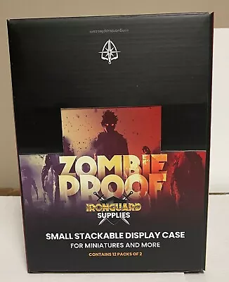 Zombie Proof Ironguard Supplies Small Stackable Display Case For Miniatures 24ct • $65.99