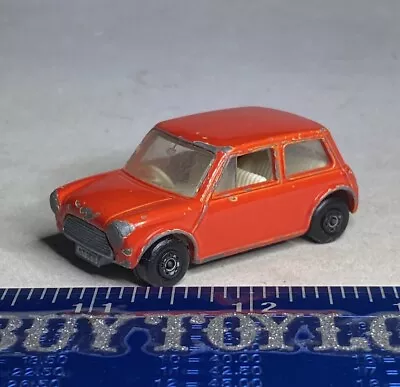 Vintage Matchbox Superfast - RACING MINI #29A - Red Cooper DieCast England 1970 • $8.46