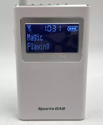 Roberts Sports DAB 5 Personal Portable Radio FM Digital White T2510 C3667 • £14.99