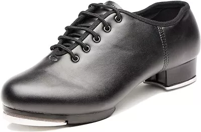 Joocare Men's Split Sole Jazz Tap Dance Shoes (10.5 Black) • $19.99