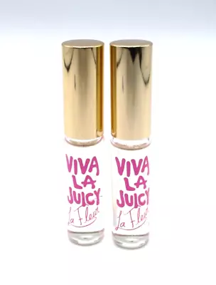 Lot/2 Viva La Juicy La Fleur EAU De Toilette ~ .17 Oz / 5 Ml X 2 ~ • $13.22