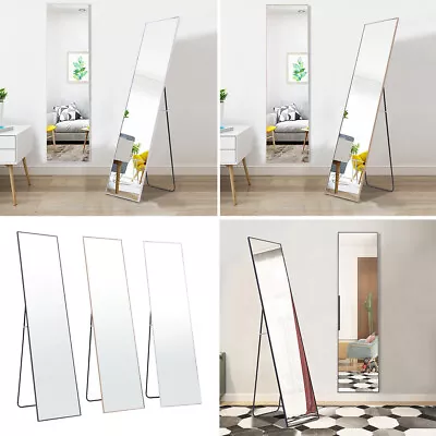 Long Free Standing & Wall Mounted Full Length Mirror Bedroom Dressing Mirror New • £31.95