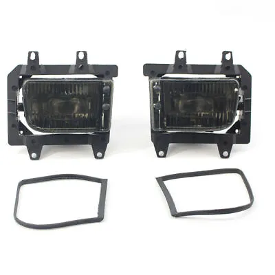 Pair Front Lower Bumper Fog Light Lens Housing Cover Smoke For BMW E30 1985-1993 • $42.59