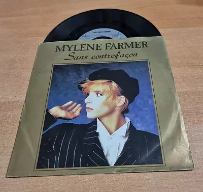 MYLENE FARMER Sans Contrefaçon 7  GERMANY SINGLE VINYL ULTRA RARE 1987 OOP RARE • $89.99