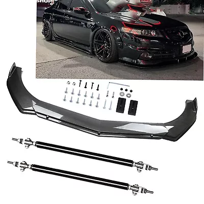 For Acura TL TLX ILX Carbon Fiber Front Bumper Lip Chin Spoiler Splitter Body K • $69.99