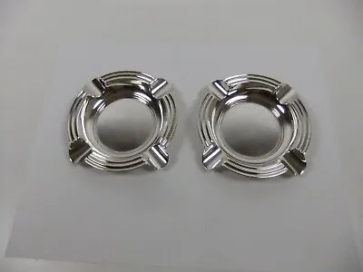 Sterling Silver Ashtrays Sheffield England Mappin & Webb 1936 • $180