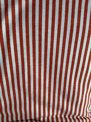 Slight Imperfections.. Dressmaking Fabric Cotton Feel Jersey 380X160 Cms Striped • £12