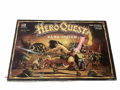 Vintage HEROQUEST 1989 1990 Board Game Incomplete W/Expansion Pack Manuals • $39.95