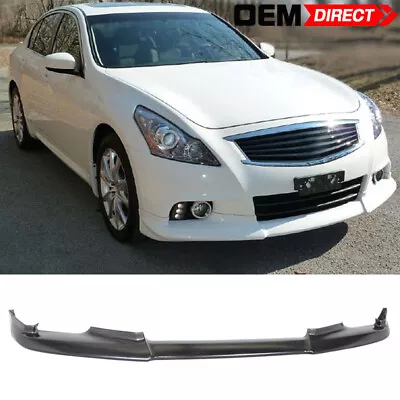 Fits Infiniti 10-13 G37 Sedan Sports OE Style Front Bumper Lip Spoiler Unpainted • $409.99