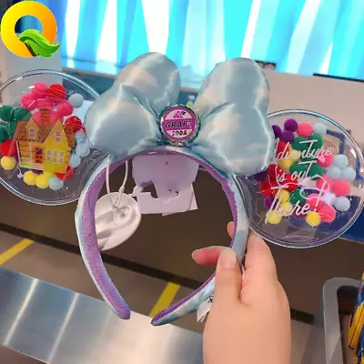 Disney Parks Disneyland UP Grape Soda Cap Balloons Minnie Ears Headband • $19.99