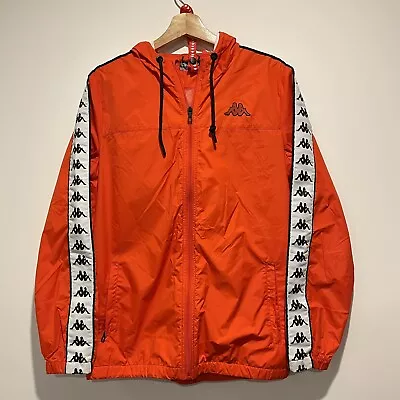 KAPPA Windbreaker Dawson Hooded Red Jacket Size Small • $79