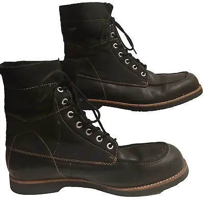 G-Star Boots Mens Black GSRD Denim Raw Hiking Motorcycle Boots 13780 Size 11 Men • $49.99