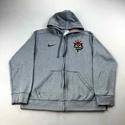$79.99 • Buy Nike Manny Pacquiao Hoodie Sweatshirt Adult Large Gray Boxing Exclusive Full Zip