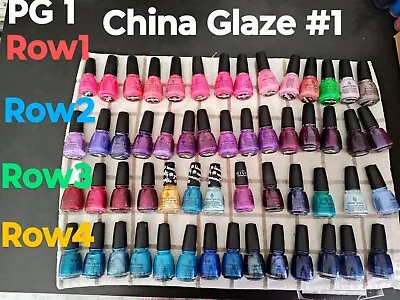 CHINA GLAZE Nail Polish * You Choose * Volume Discounts Occur In Cart!! • $4