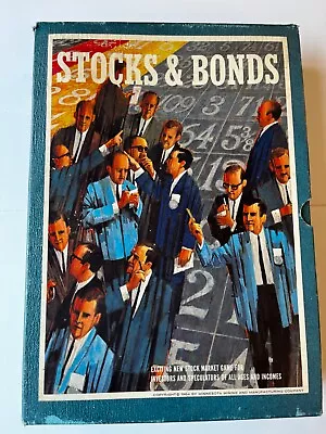 Vintage Stocks And Bonds Board Game 3M Bookshelf  1964 • $40