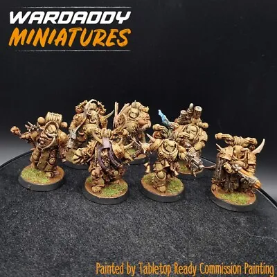 Pro Painted Warhammer 40k Chaos Death Guard Plague Marines ×7 N8 Games Workshop • £64.55