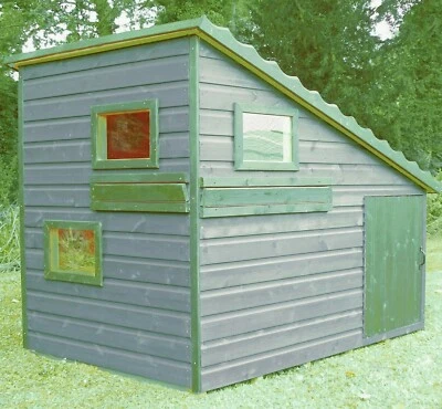 6x4 CHILDRENS WOODEN WENDY PLAYHOUSE KIDS WOOD HIDEOUT GARDEN HATCH PLAY DEN • £399.94