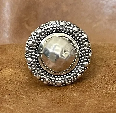 Michael Dawkins 925 Sterling Silver “starry Night” 2 Tone Band Ring Size 6 • $78
