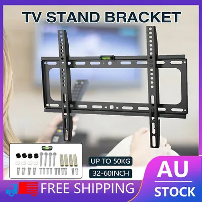 $11.59 • Buy TV WALL MOUNT BRACKET LCD LED Plasma Flat Slim 32 40 42 46 47 50 52 55 60 Inches