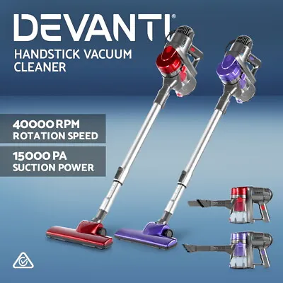 Devanti Handheld Vacuum Cleaner Stick Handstick Corded Bagless Ultra Light • $58.95