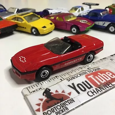 Vintage 1987 Matchbox Superfast Red Chevrolet Corvette Convertible 1/64 Thailand • $1.95