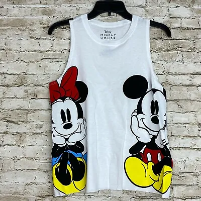 Disney Mickey And Minnie Mouse Too Cute Couple In Love Tank Top T Shirt NEW  • $11.14