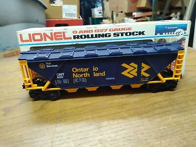 Vt Lionel O-O27 Gauge Rolling Stock Ontario Northland Covered Hopper Car 6-6100 • $29.95