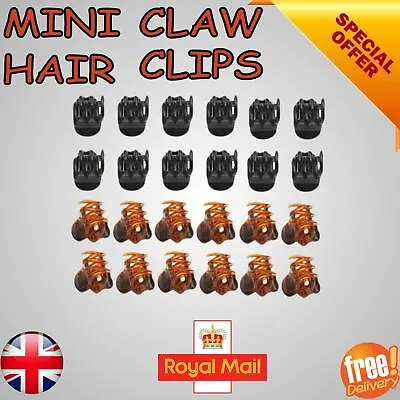 £2.35 • Buy Mini Plastic Hair Claw Clamps Bulldog Clips Grips Style Fashion Accessory UK