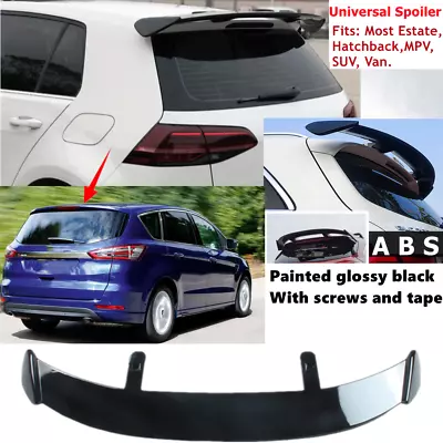 Fit For Ford S-Max MPV 2015-22 Rear Roof Lip Spoiler Wing Gloss Black Universal • £74.68