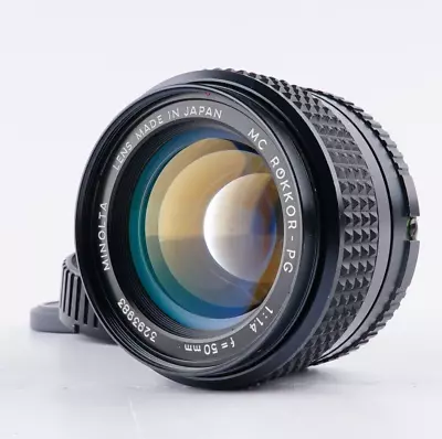 EX+++++ MINOLTA MC ROKKOR PG 50mm F/1.4 Standard MF Lens W/ Filter From JAPAN • $50.15