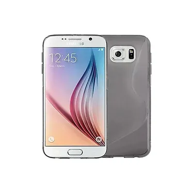 Premium Grey Silicone Gel S-Line Wave Design Case Cover For Samsung S6 • £1.99