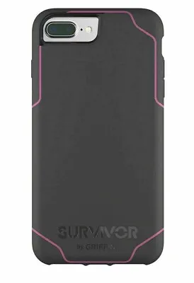 Genuine Griffin Survivor Extreme Rugged Case Cover For IPhone 7 Plus/8 Plus Grey • £4.88