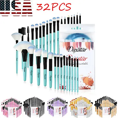Makeup Brush Set 32pcs Pro Eyeshadow Foundation Cosmetic Brushes Tools US STOCK • $8.99