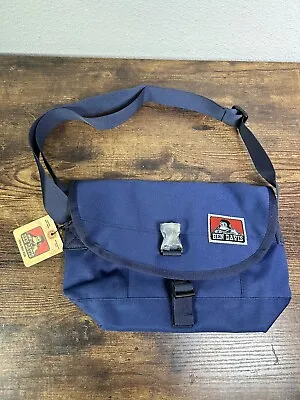 Ben Davis Bag  Messenger Mens Crossbody Shoulder Pack Blue NWT Adjustable Strap • $28.99