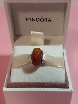 Nwot Authentic Pandora  Muiracatiera Wood Murano Bead #790703 Retired/very Rare • £68.07