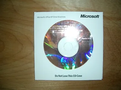 Microsoft Office XP Small Business Version 2002 Edition.English.CD+ Product Key. • $19.95