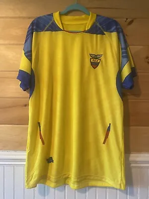 Ecuador Soccer F.E.F. Jersey Yellow Xl • $19.99