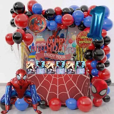 MARVEL SPIDERMAN Superhero Birthday Party Balloons Children Kids Decorations UK. • £8.89