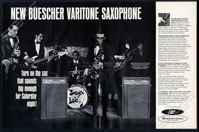 1967 Buescher 400 Saxophone Varitone Photo Vintage Print Ad • $9.99