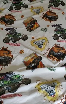 Monster Jam Twin Fitted Sheet Only Elastic Fit Corners Grave Digger Monster Mutt • $20