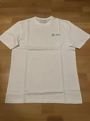 Mercedes AMG Petronas F1 Official T-Shirt Tee Men's 2024 - White • £2