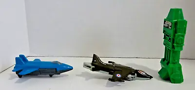 Vintage 3 Ea Tranformers Small Two Jets Air Planes Tonka Tootsie Toy Go-Bot • $8.75