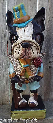 Folk Art Vintage Boston Terrier Dog Custom Order Boston Dapper  • $110