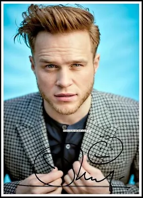 Olly Murs Autographed Cotton Canvas Image. Limited Edition (OM-32) • £9.59