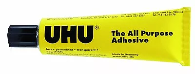 5 X UHU All Purpose Glue 125ml Jumbo Size Tubes Extra Strong Clear Adhesive • £19.99