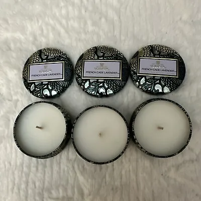 Lot Of 3Voluspa French Cade Lavender Coconut Wax Boogie Parfumee Travel Candles • $16.50