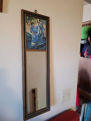 Maxfield Parrish DREAMLIGHT Print Framed Hallway Mirror • $250