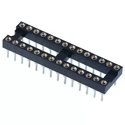 5 X 28 Pin DIP/DIL Turned Pin IC Socket Connector 0.3  Pitch • £4.79